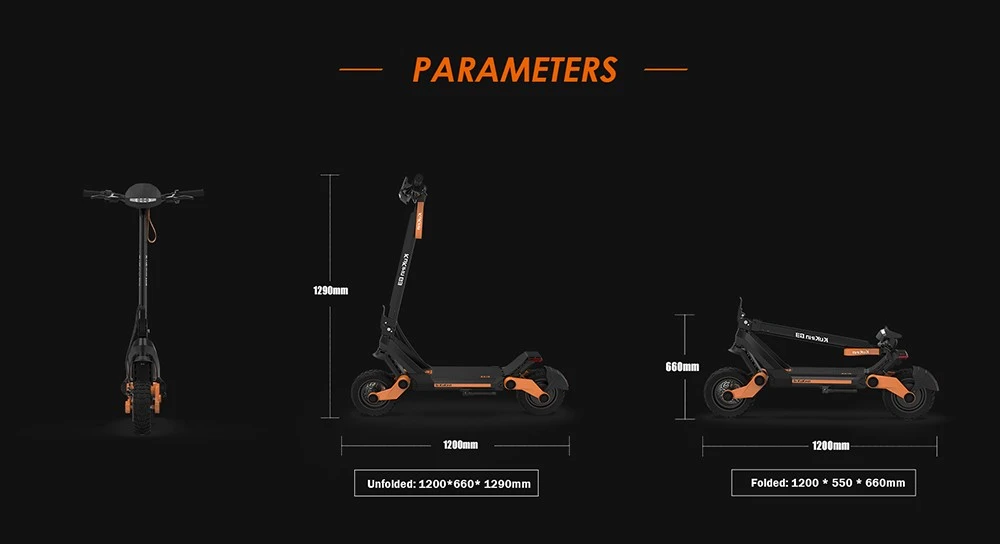 Kukirin G3 Scooter électrique 1200W moteur arrière 50 km/h vitesse maximale 52V 18Ah batterie au Lithium 70km d'autonomie frein à disque 120kg charge