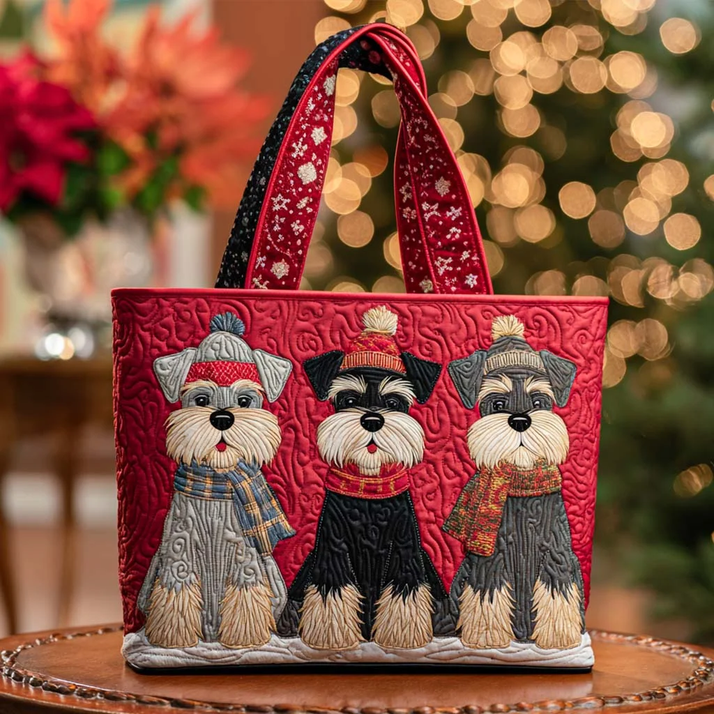 Rowboat Schnauzer Quilted Tote Bag GFTONL6150 main image 1