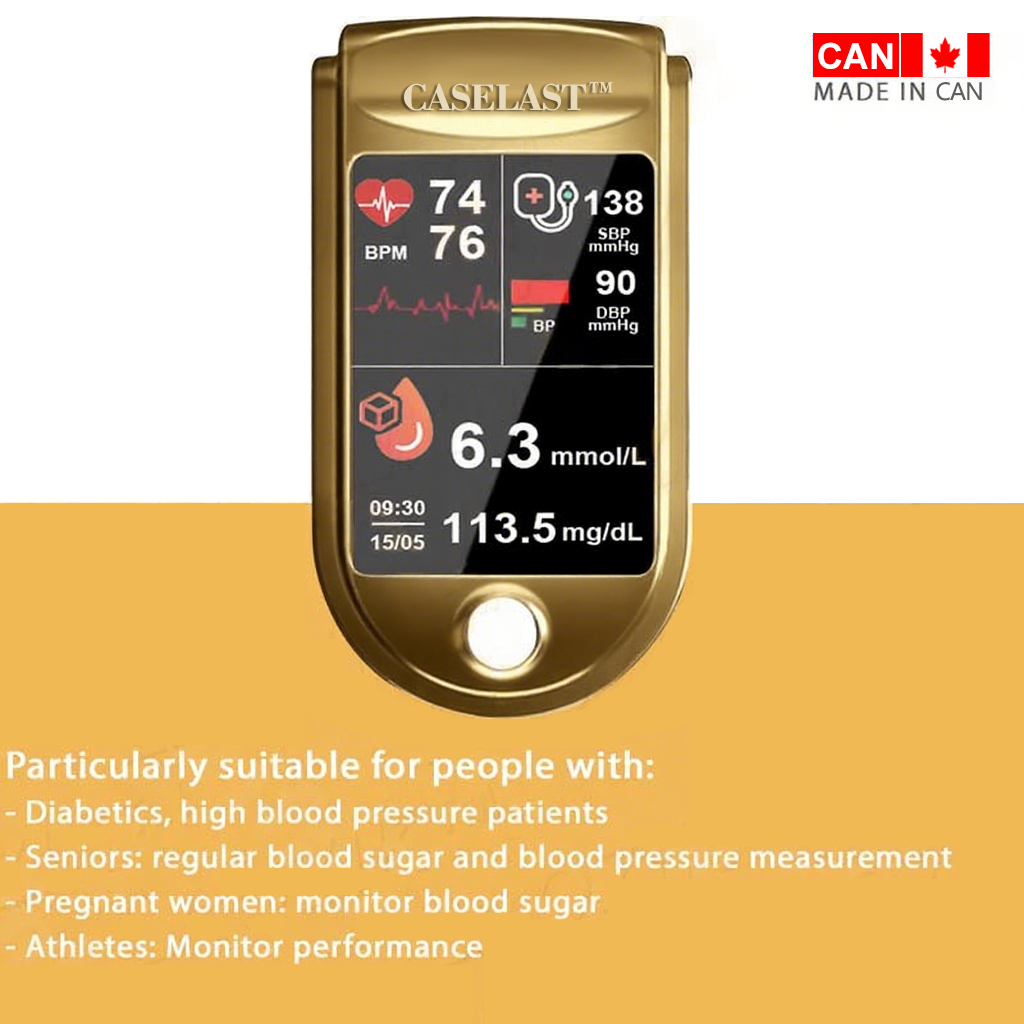 💸𝐇𝐞𝐚𝐥𝐭𝐡 𝐂𝐚𝐧𝐚𝐝𝐚 𝐒𝐮𝐛𝐬𝐢𝐝𝐢𝐳𝐞𝐝 𝐏𝐫𝐨𝐝𝐮𝐜𝐭 |💥 CASELAST ™ 3-in-1 Health Monitor Painless Testing - Extremely Fast Readings - Accurate Tracking ✅ Blood Glucose ✅ Heart Rate ✅ Blood Oxygen All in One!