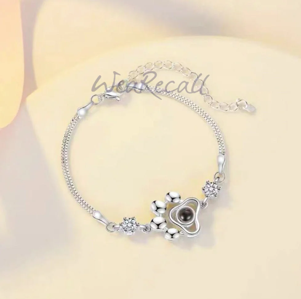 Dog Paws Projector Custom Personalized Photo Bracelet wetirmss