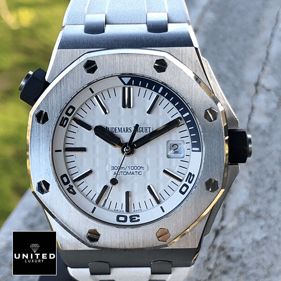 Audemars Piguet Royal Oak White Dial Replica stone background