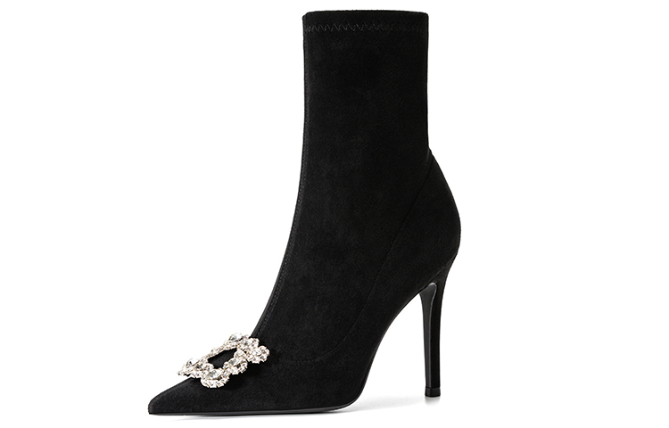 Lily Wei Ankle Boots 10cm Women's Black