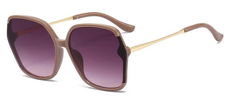 2024 Vintage Oversized Goggles Sunglasses Women Luxury Brand Square Sun Glasses Trending Big Frame Gradient Eyewear Shades UV400