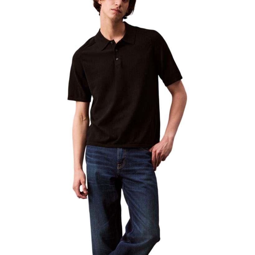 Calvin Klein Polo Shirts Men Black