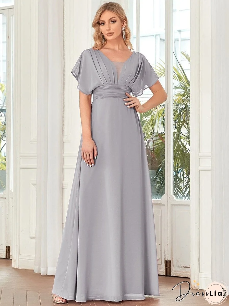 Flowy V-Neck Maxi Dress for Women