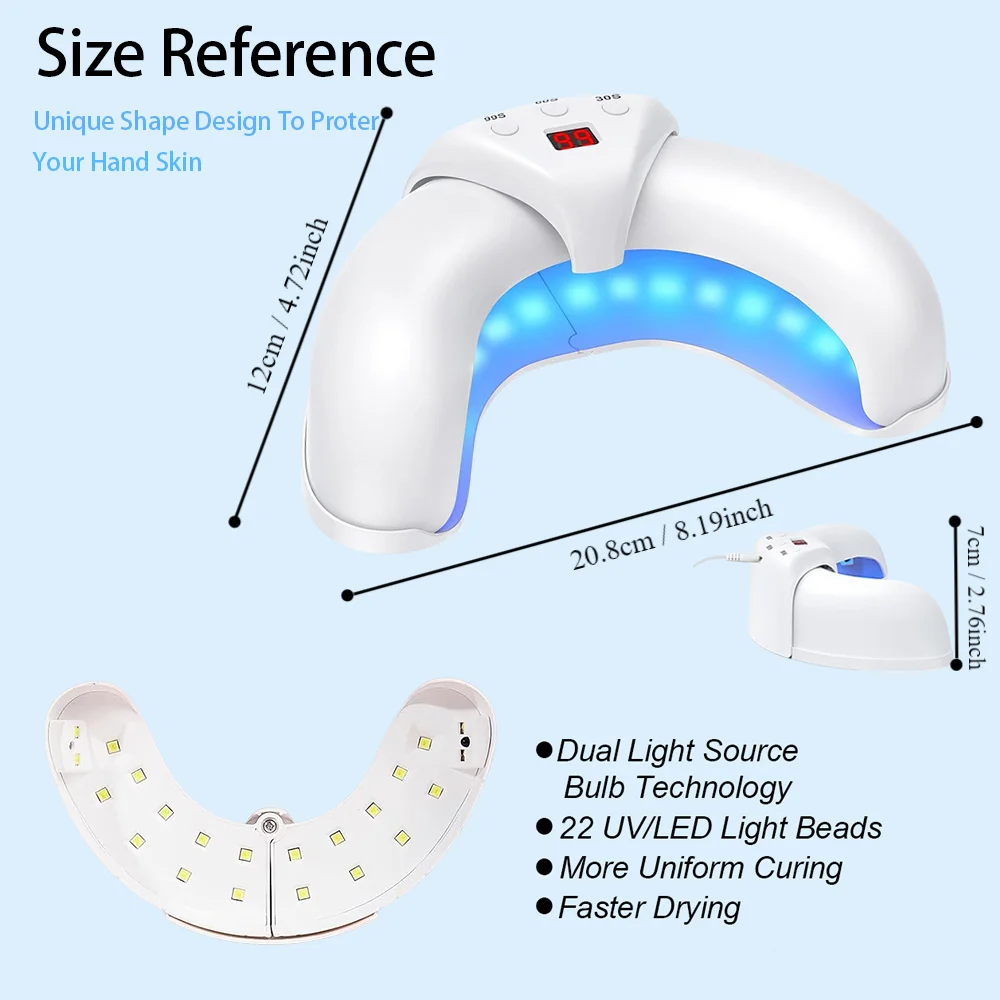 Nail Laser Fungus Device for Multiple Toenails & fingernails Nail Repair Solution for Damaged and Discolored Nails for Home Use