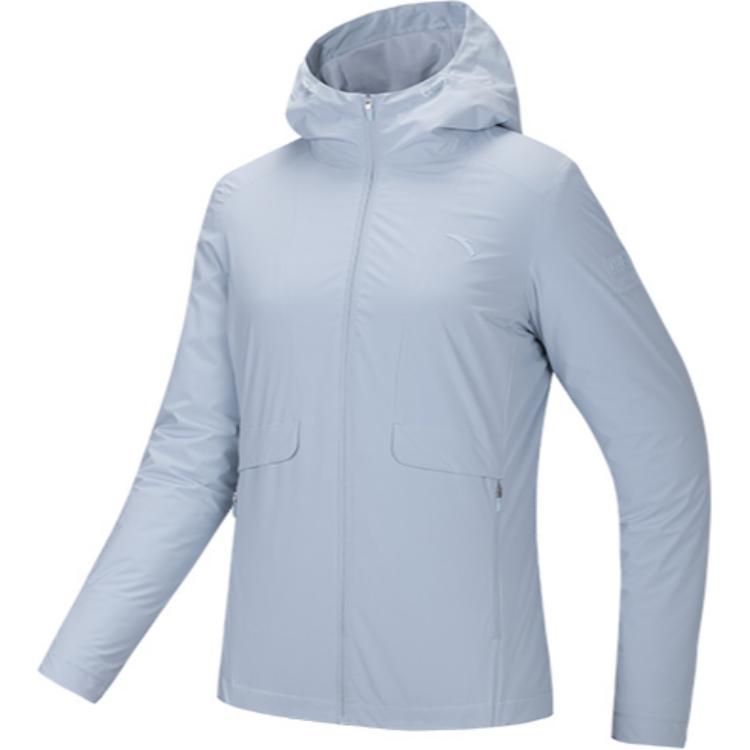 ANTA Variety Training Collection Trench Coats Women's Milk Gray Blue