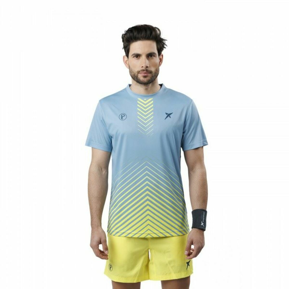 Men&rsquo;s Short Sleeve T-Shirt Drop Shot Bentor Lima Aquamarine