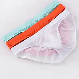 Ice Silk Transparent Low-Rise Quick-Drying Briefs