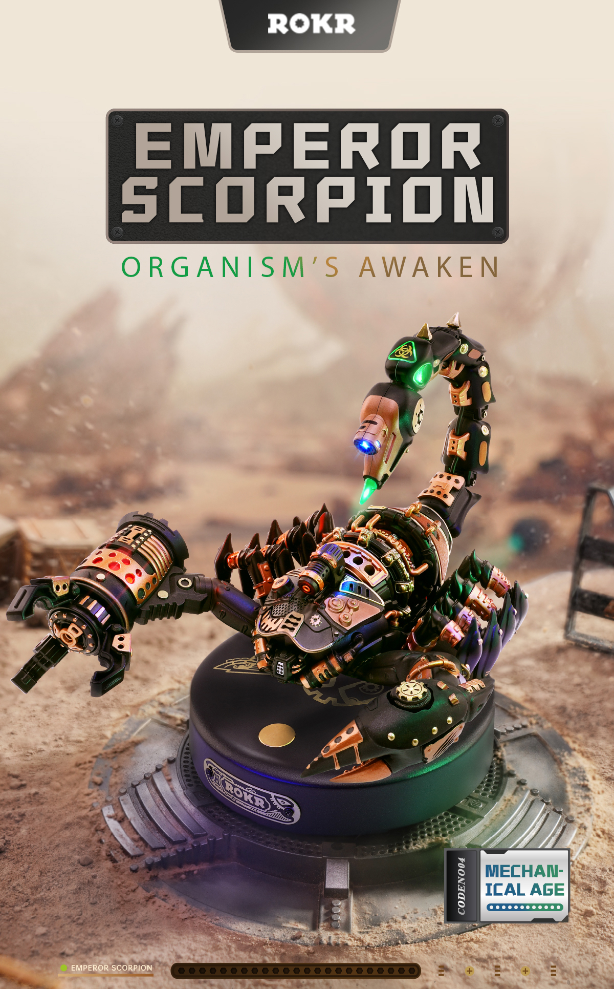Emperor Scorpion Model DIY 3D Puzzle MI04 36