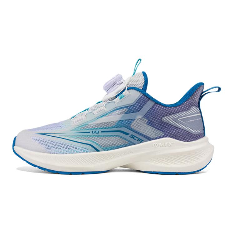 361°KIDS Cushioned Wear-Resistant Breathable Low-Top Kids' Running Shoes White Blue Kids'