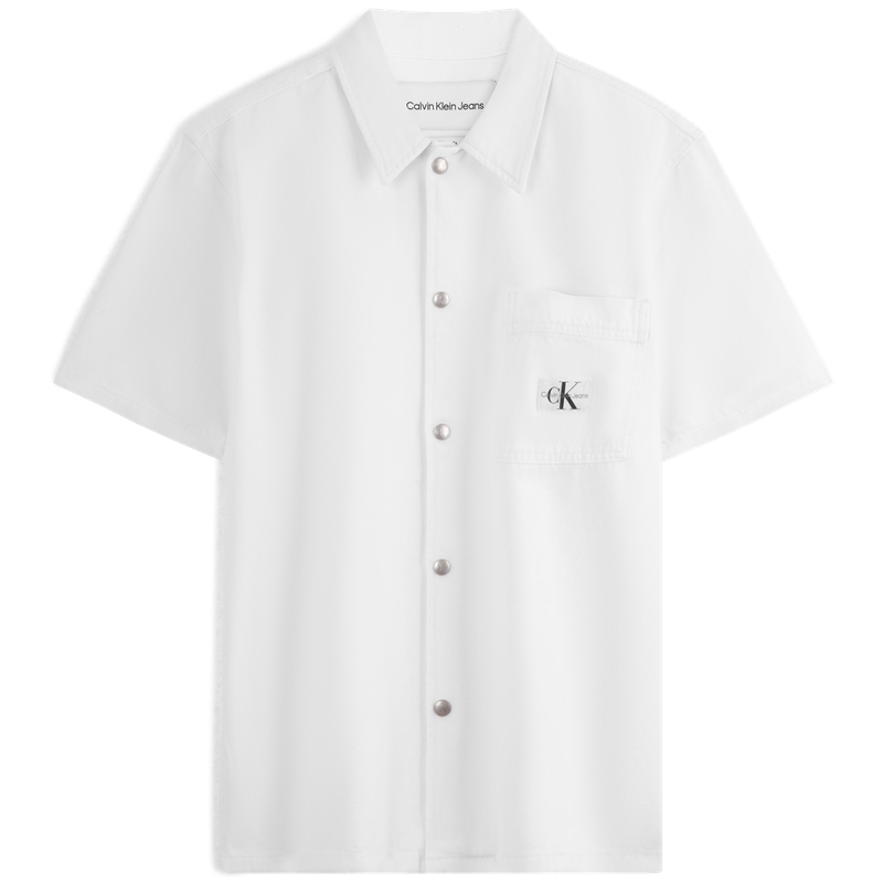 Calvin Klein Shirts Men 1AA-White Denim