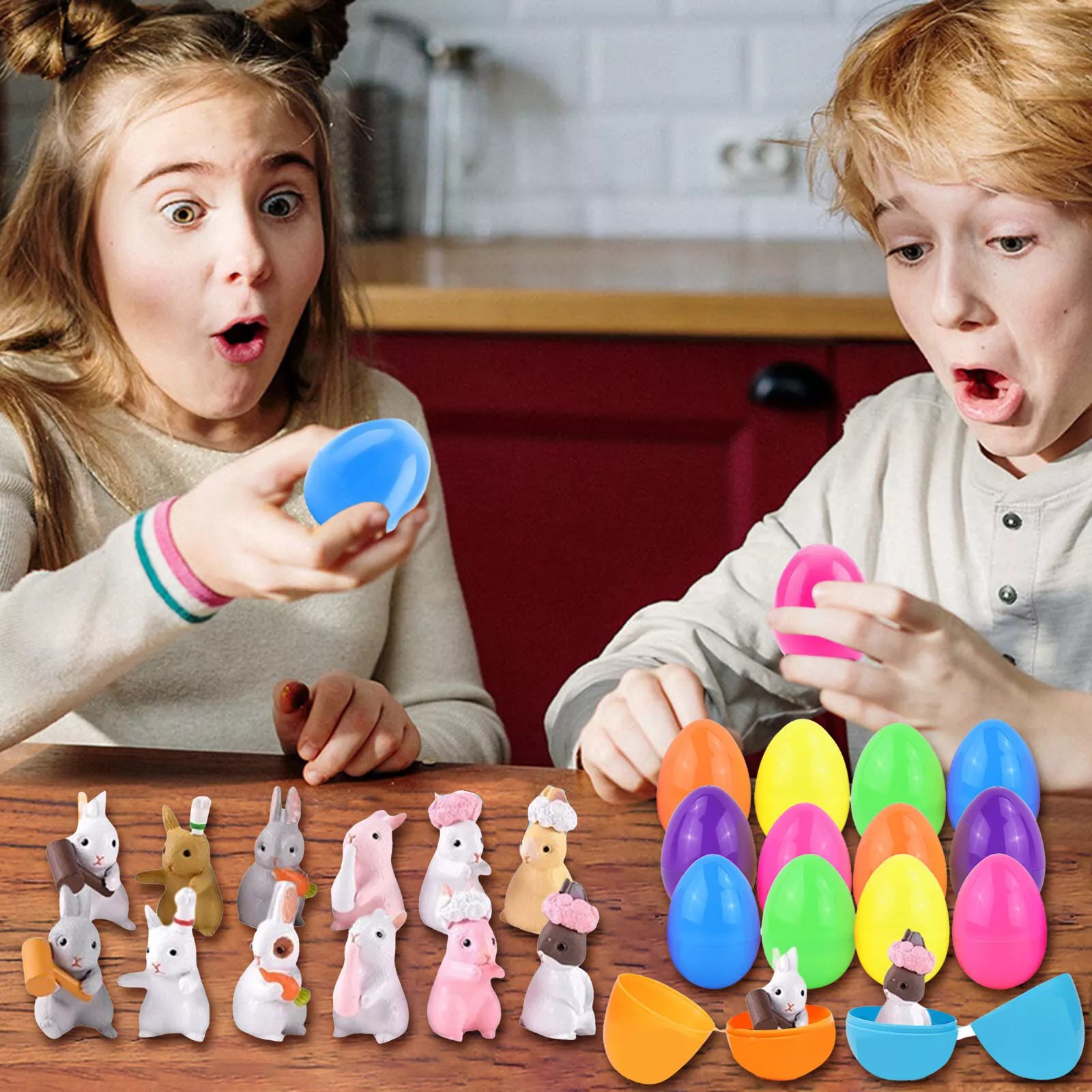 Easter Egg Twisting Toy Squishy Eggs with Surprise for Kids Party Favor 12PCS - Picture 1 of 7 Easter Egg Twisting Toy Squishy Eggs with Surprise for Kids Party Favor 12PCS - Picture 1 of 7