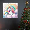Diamond Painting-DIY Full Round Drill Colored Cloud Unicorn