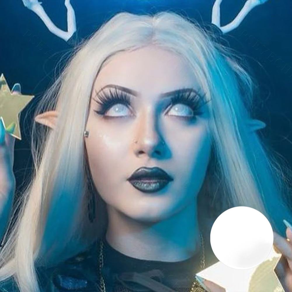 Blind White Halloween Contacts