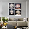 4Pcs/set Diamond Painting-DIY Full Round Drill Tree(30*30CM)