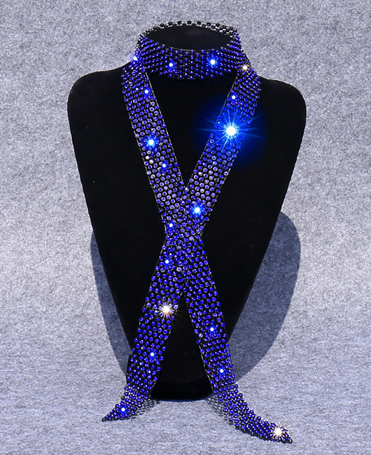 Fashionable Shiny Alloy Rhinestone Tie