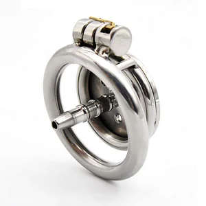 Stainless Steel Men's Flat Chastity Lock