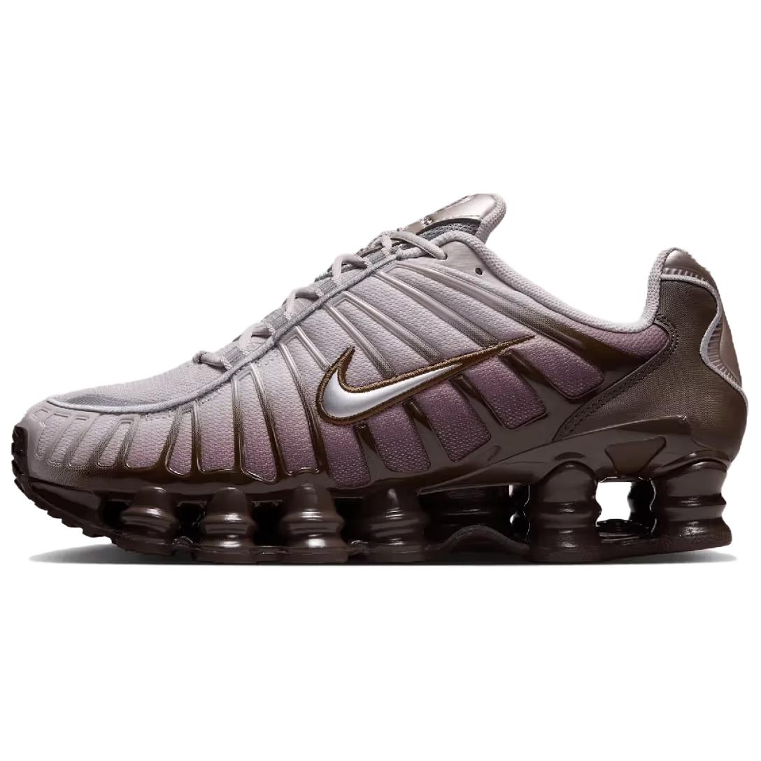 Nike Shox Tl Baroque Brown Platinum Violet Metallic Silver Women's