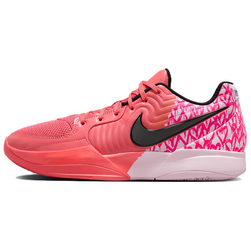 Nike Ja 2 Anti-Slip Wear-Resistant Low-Top Basketball Shoes Unisex Pink Asian Version