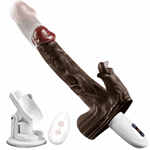 Sex Machine 90° Automatic Adjustable 8 Thrusting & Vibrating & Licking Dildos Vibrator