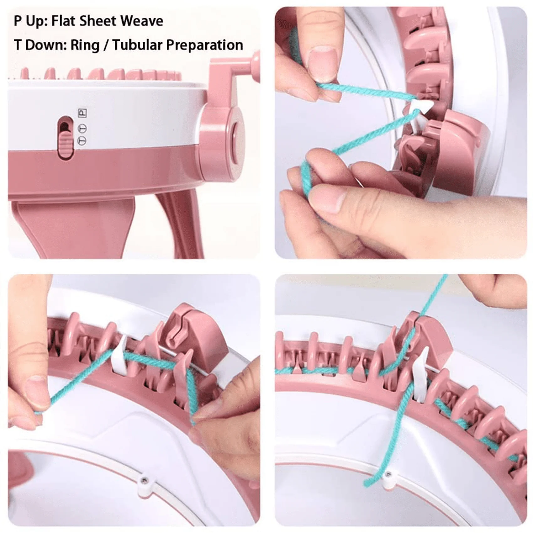 <img src=&ldquo;sentro8.jpg&rdquo; alt=&ldquo;How to tie the wool to the sentro knitting machine&rdquo;>