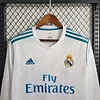 2017-2018 Retro Long Sleeve Real Madrid Home Football Shirt 1:1 Thai Quality