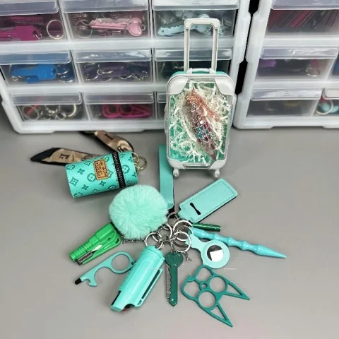 NEW 14-in-1 Original Design New Series Safety Keychain Set with Tracker