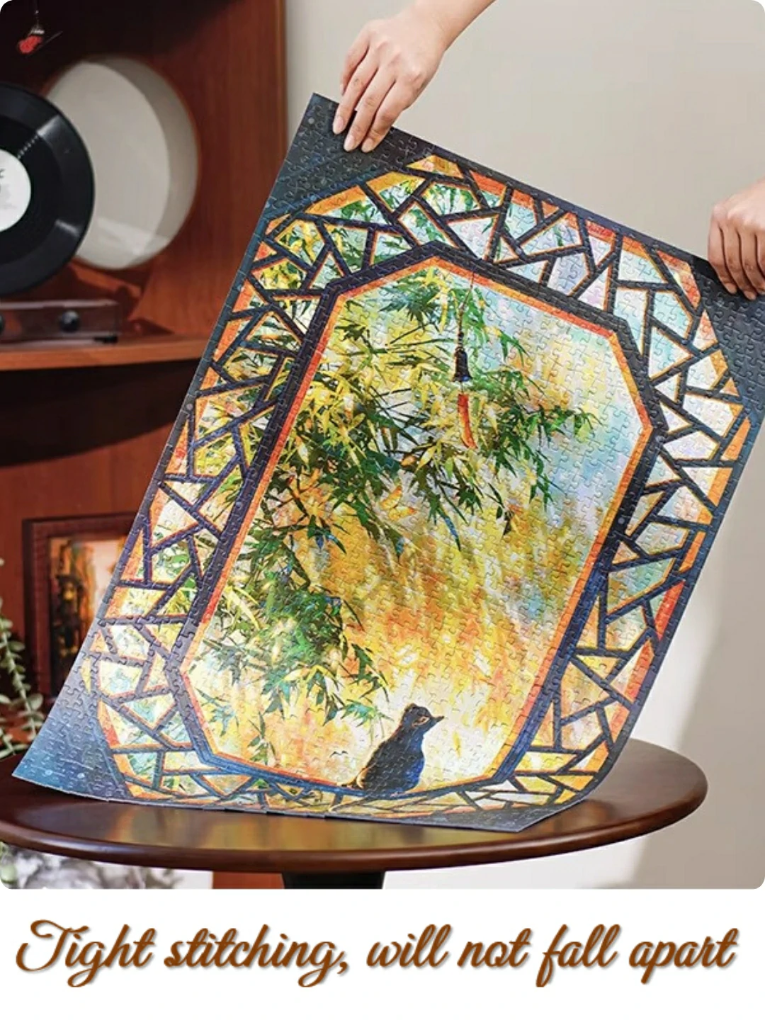 Golden Bamboo Shadow Jigsaw Puzzle