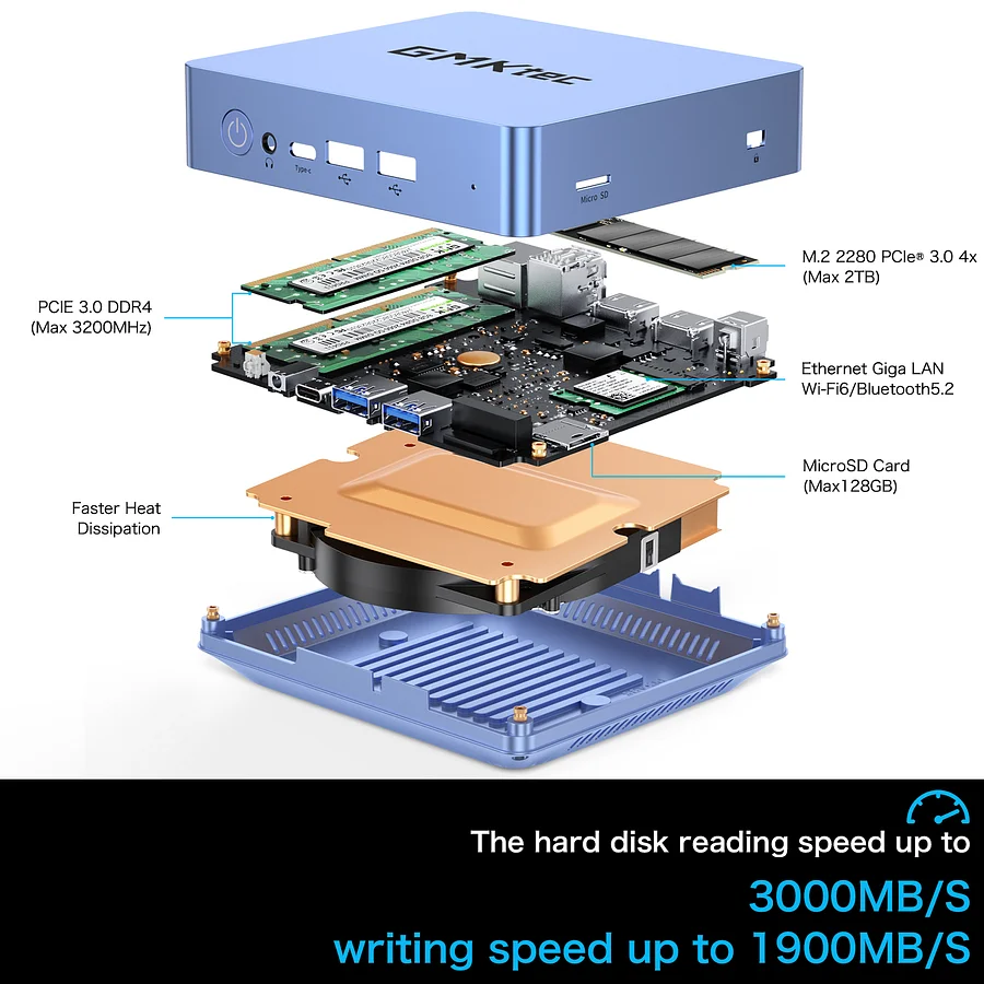 GMKtec AMD Ryzen 7 5800U Mini PC--NucBox 10 269.99