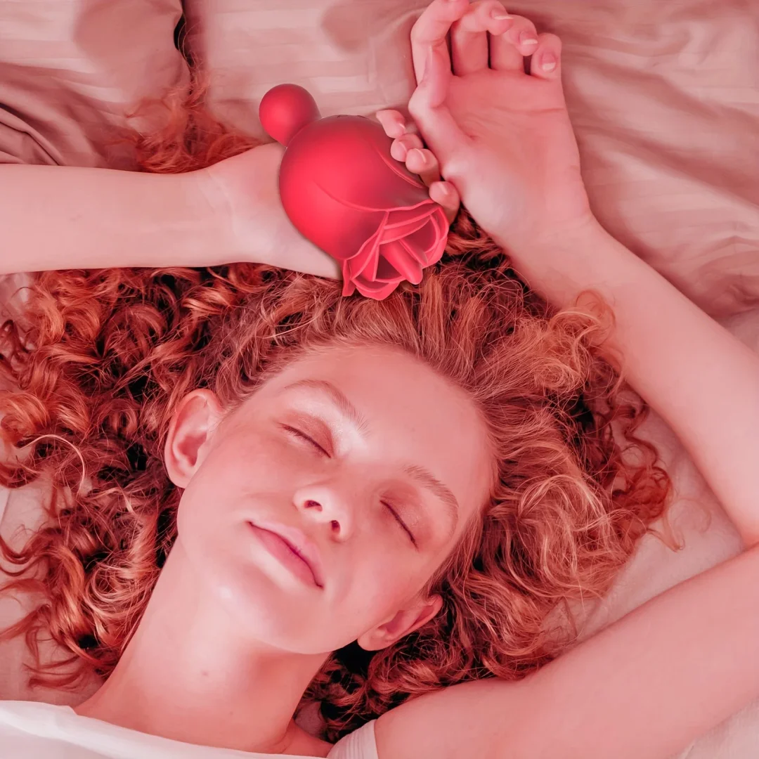 2 In 1 Rose Toy Clitoral Stimulator Tongue Licking Massager