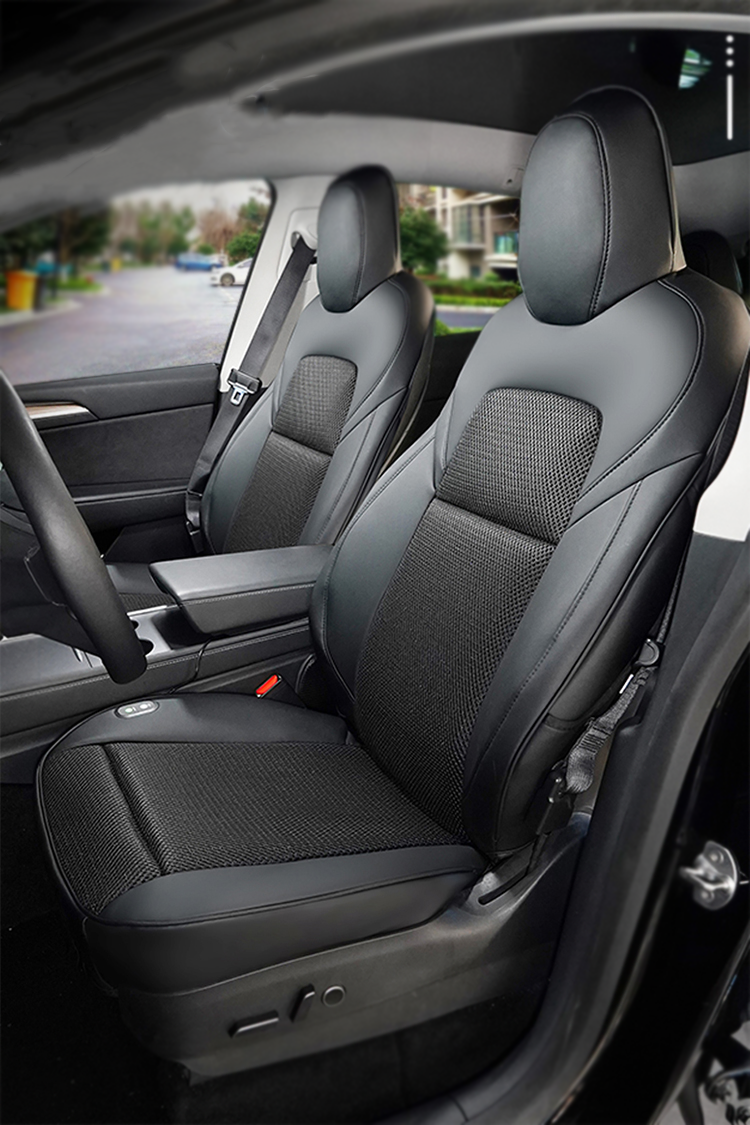 For Tesla Model 3 Model Y Breathable Ventilated Seat Cover Ventilated Car  12v Accessories - Automobiles Seat Covers - AliExpress