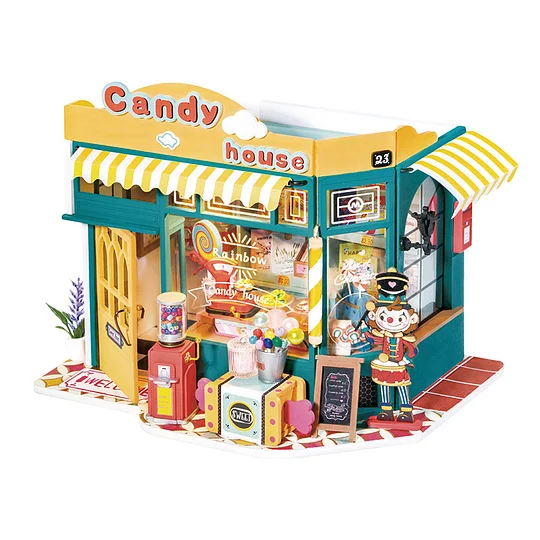 Rolife Rainbow Candy House DIY Miniature House DG158 | Robotime Canada