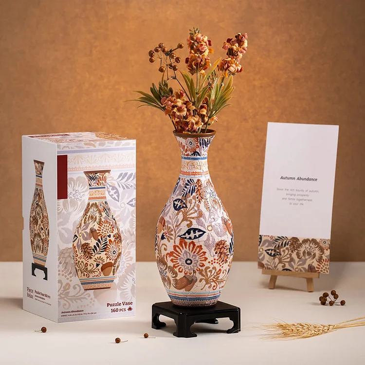 ✨Seasonal Themes 3D Art Puzzle Vase 🌸 A Perfect Christmas Gift🎁