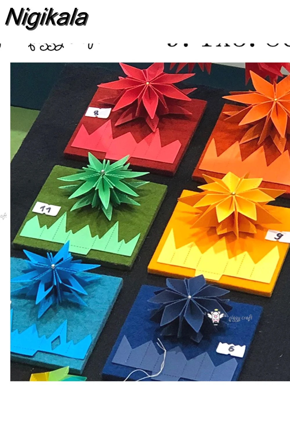 Nigikala Craft metal cutting dies cut die mold New 3D Folding flowers Scrapbook paper craft knife mould blade punch stencils dies