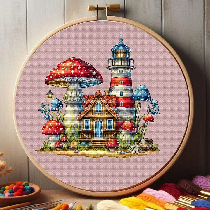 Landscape Architecture Cross stitch kit_5 Cross Stitch | Stamped