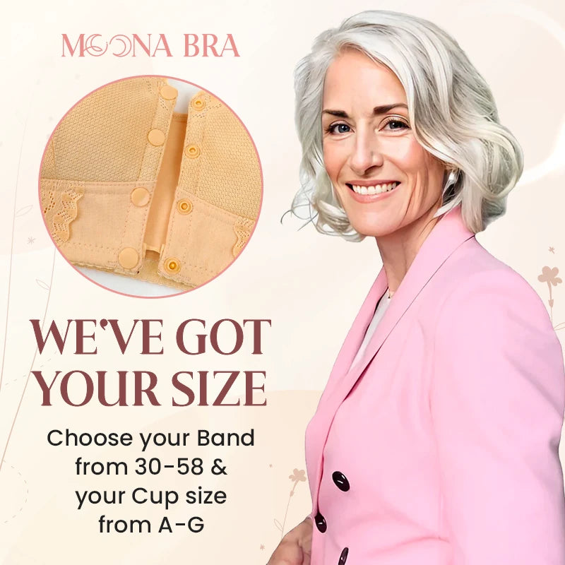 Moona Bra - Front Closure Breathable Bra for Seniors