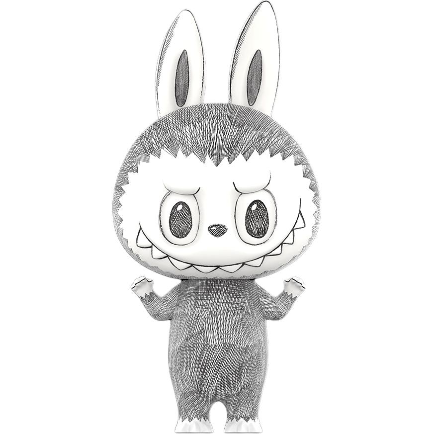 POP MART MEGA Labubu 400% Sketch Trendy Figures