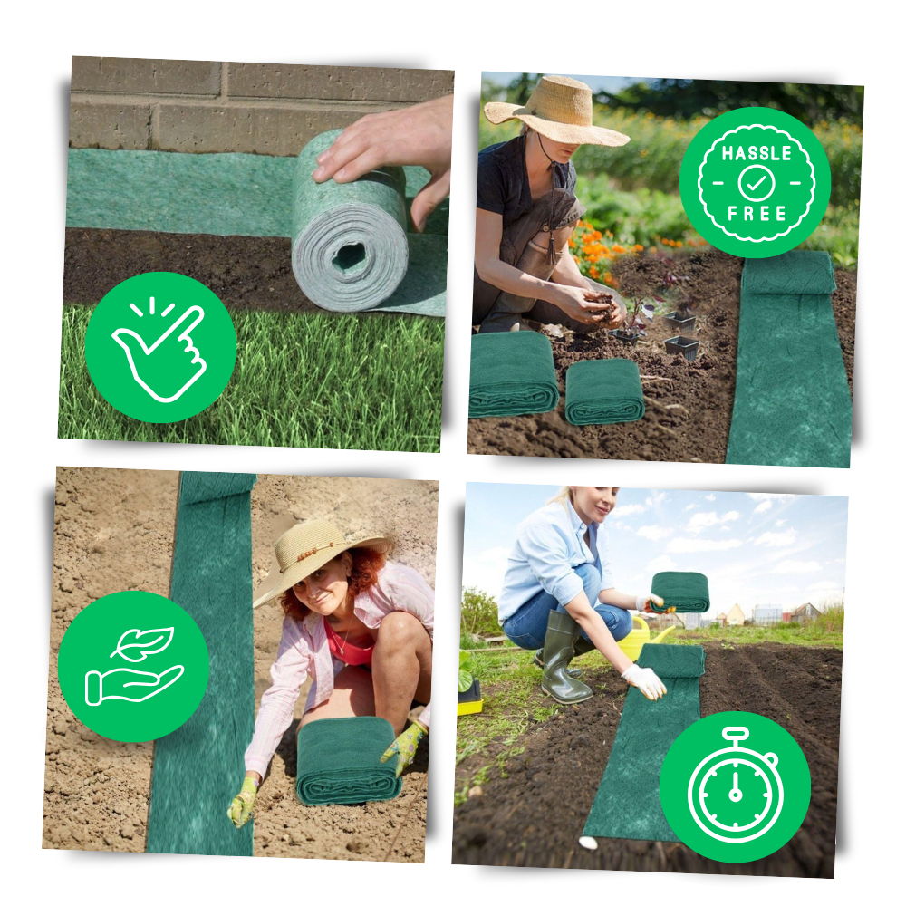 Quick Fix Green Grass Seed Mat - Streamlining Lawn Installation and Repair - Ozerty