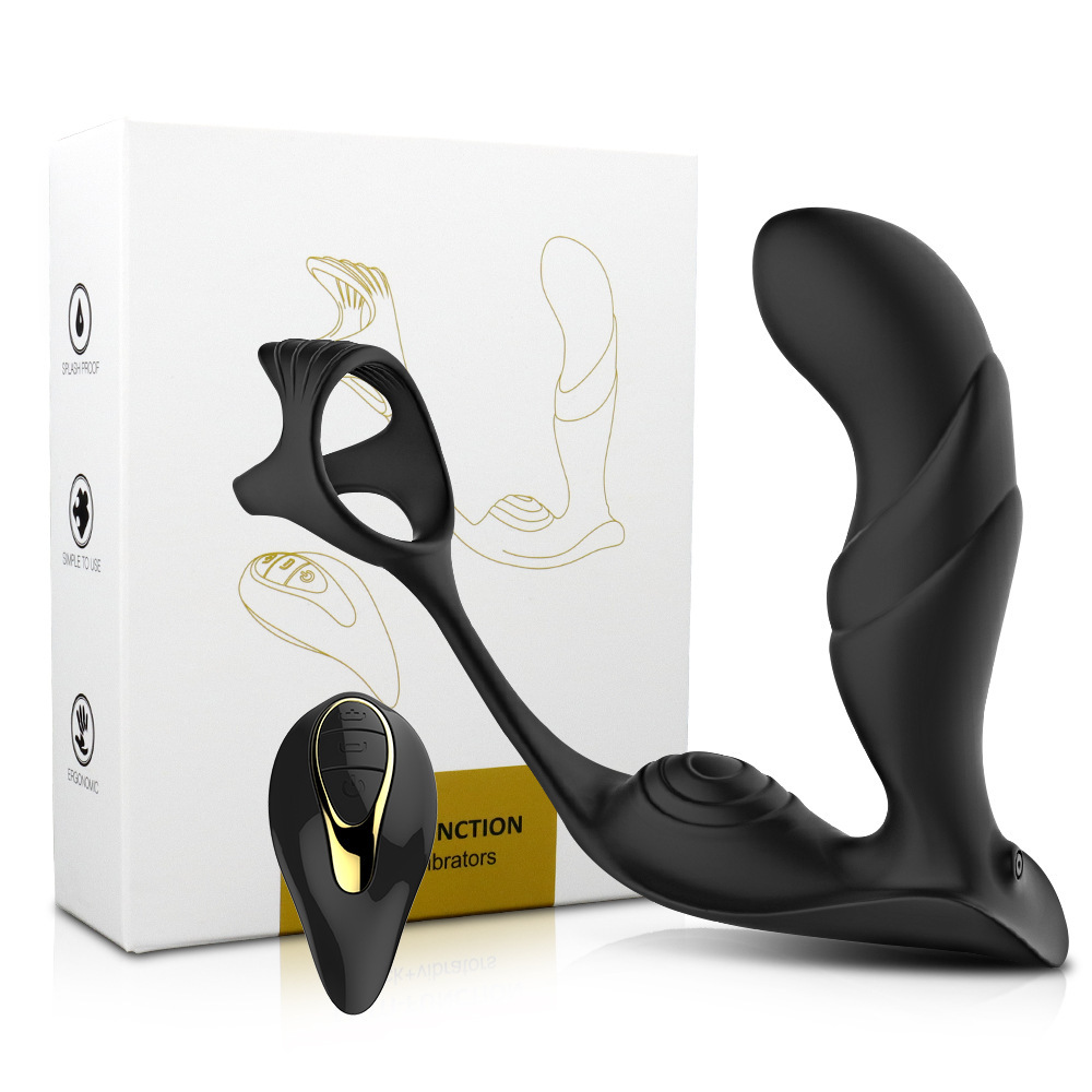 Whirlwind Prostate Massager with Wireless Remote and Vibration Cock Ring