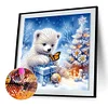 Diamond Painting-DIY Crystal Rhinestone Snow Bear