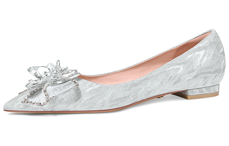Lily Wei Women's Casual Shoes Women's Silver