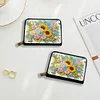 Diamond Painting Sunflower Card Holder Coin Purse Diamond Art Wallet for Women
