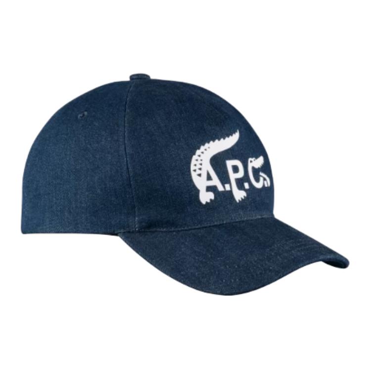 A.P.C X Lacoste Stonewashed Denim Baseball Cap