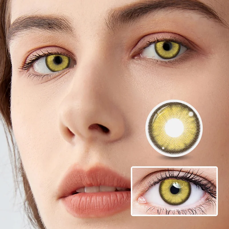 NEBULALENS Big Gold Nugget Colored Contact Lenses NEBULALENS