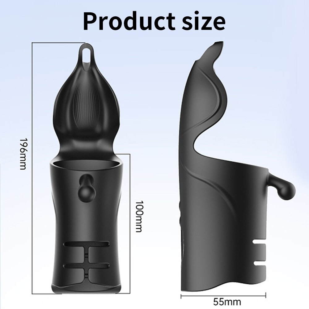 Advanced Double Motor Vibration Penis Delay Trainer for Men