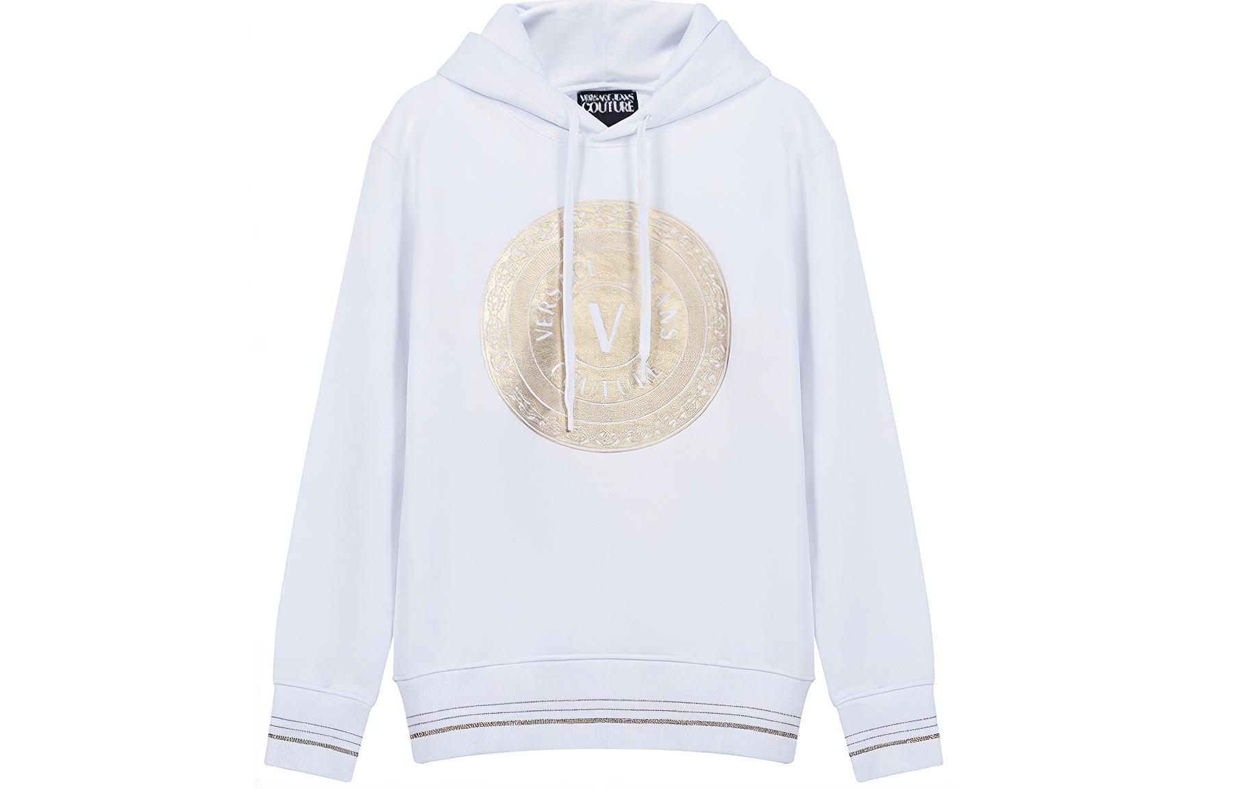 VERSACE JEANS COUTURE SS21 Sweatshirt Men's White Gold