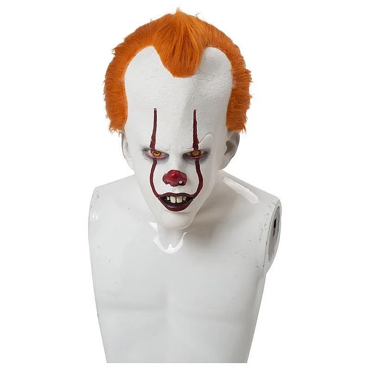 2019 It Chapter Two Pennywise Mask Cosplay  Props Halloween Carnival Suit