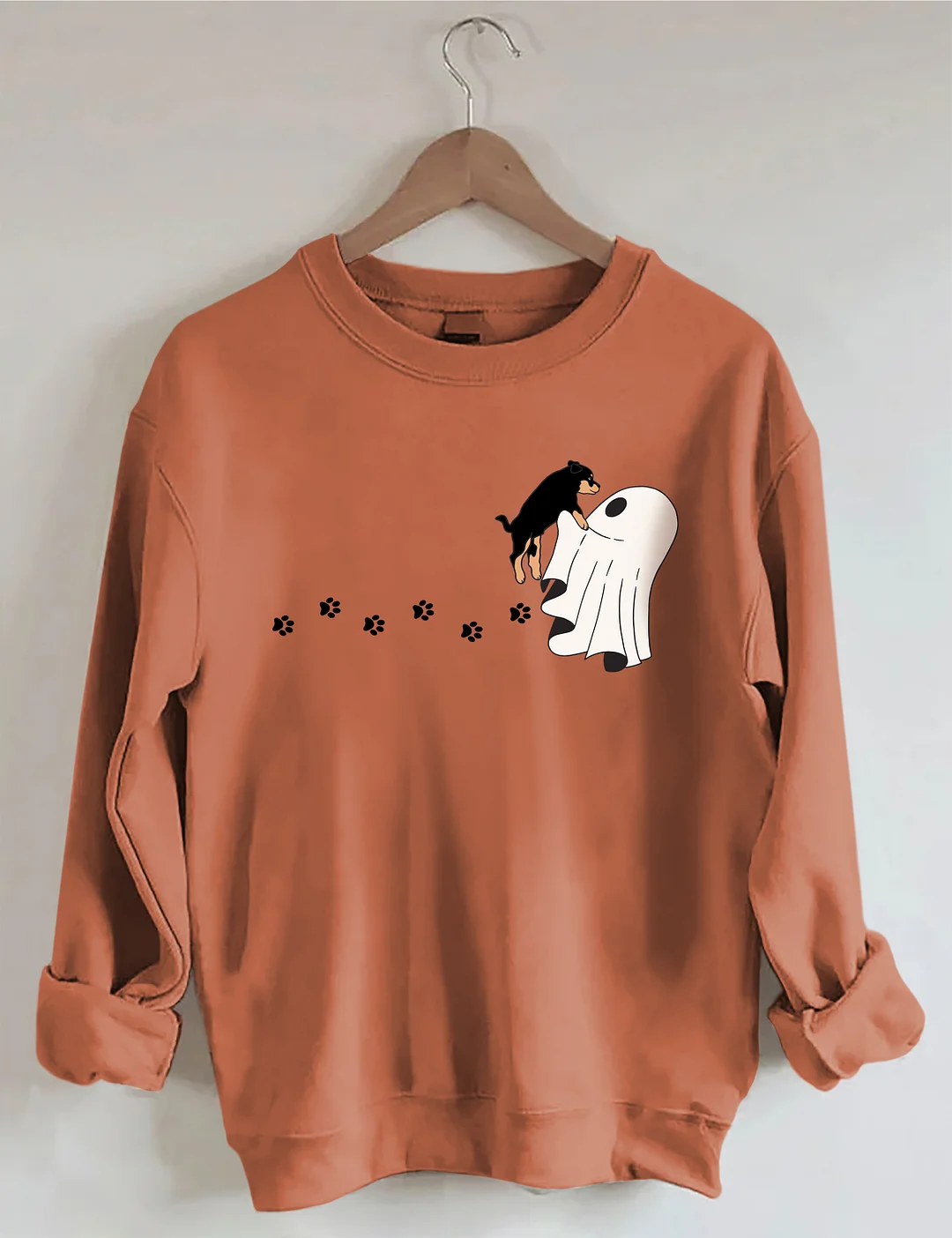 Сute Ghost Dog Halloween Sweatshirt