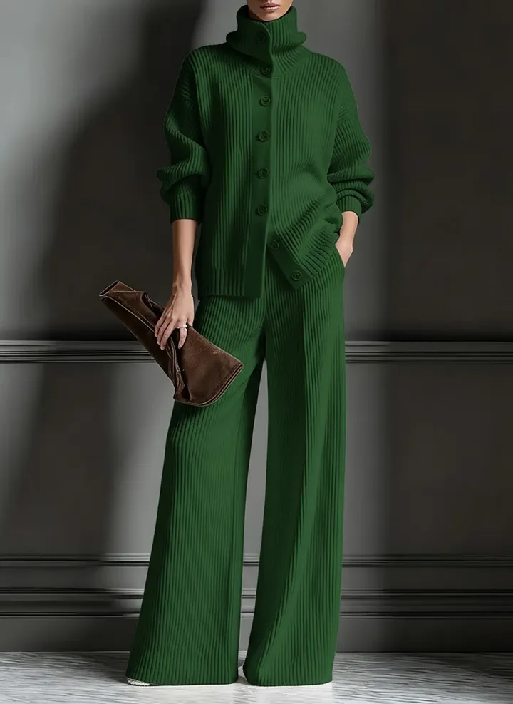 🎄 New Arrivals🔥 Cozy Cardigan Sweater and Pants Two-Piece Set